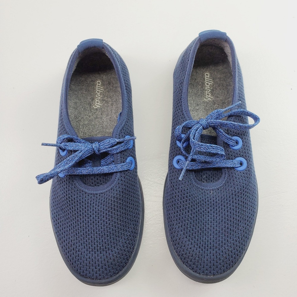 ALLBIRDS Navy Blue Women Sneakers Sz W8 Shoes Casual Comfort Knit Travel Comfy